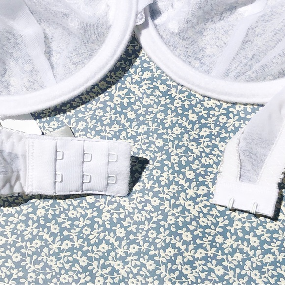 Felina Lingerie White Demi Lace Bra Style 5170 Size 34D - Picture 13 of 16